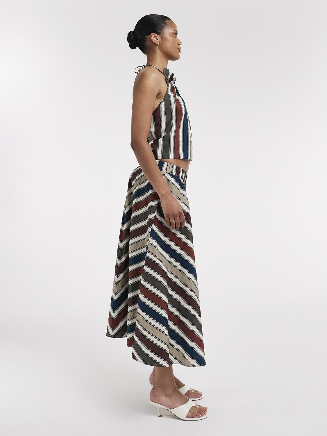 TSMUNA PRINTED MIDI SKIRT